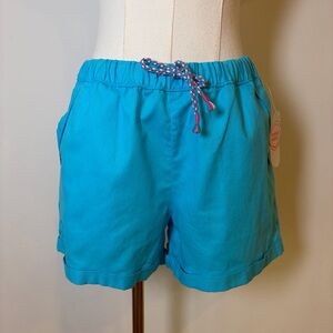 Wonder Nation Girls Turquoise Cotton Linen Shorts NWT Size XXL (18)